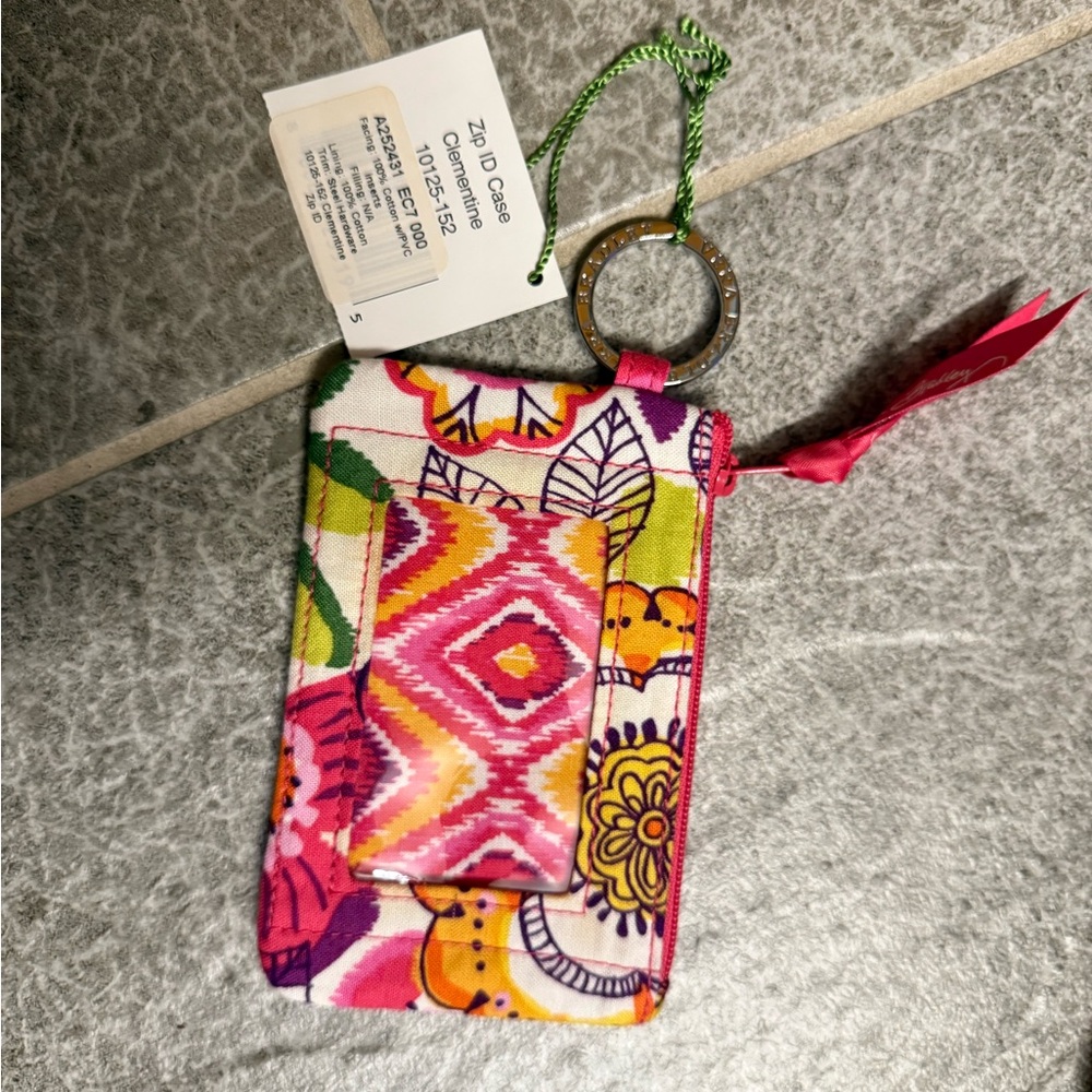 Vera Bradley Lilli Bell Frannie Multicolor Floral Crossbody Bag and id pouch key - Picture 5 of 7